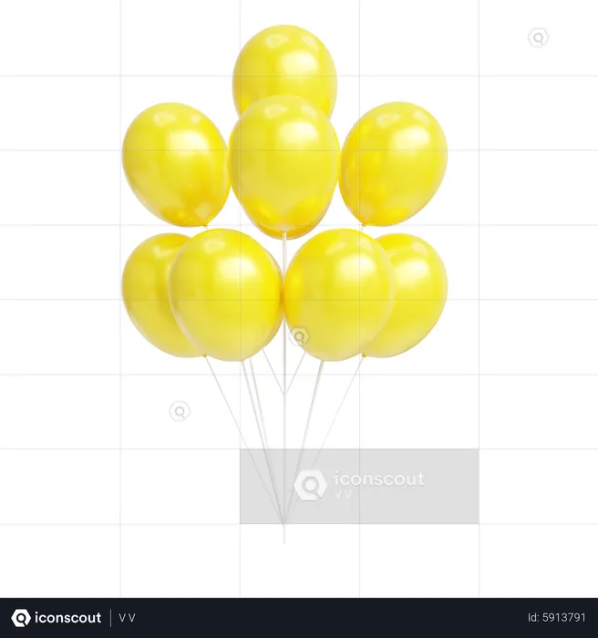 Globos  3D Icon