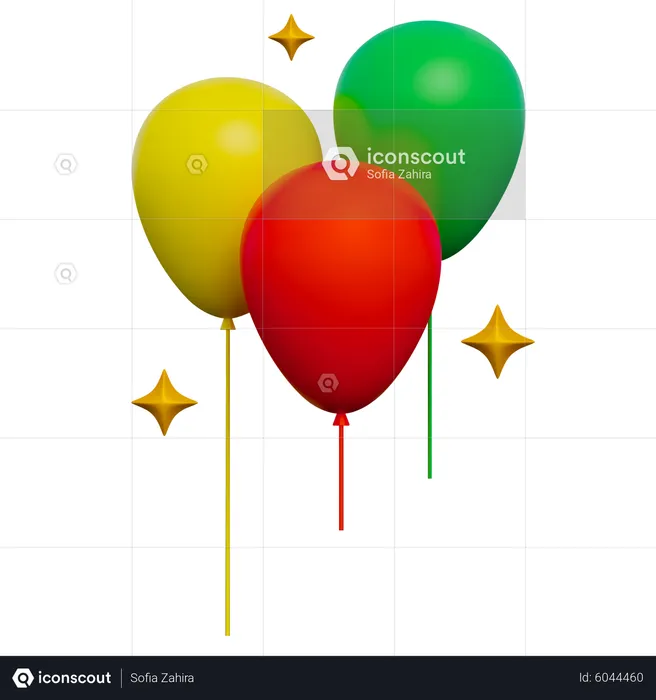 Globos  3D Icon