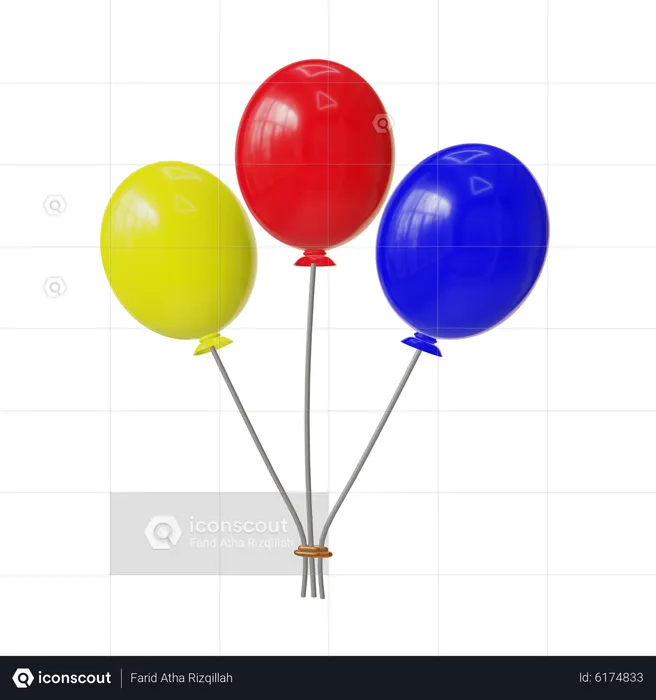 Globos  3D Icon