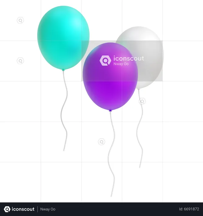 Globos  3D Icon