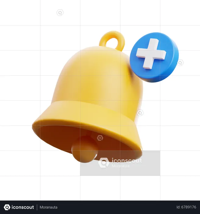 Klingel Alarm neue Benachrichtigung  3D Icon