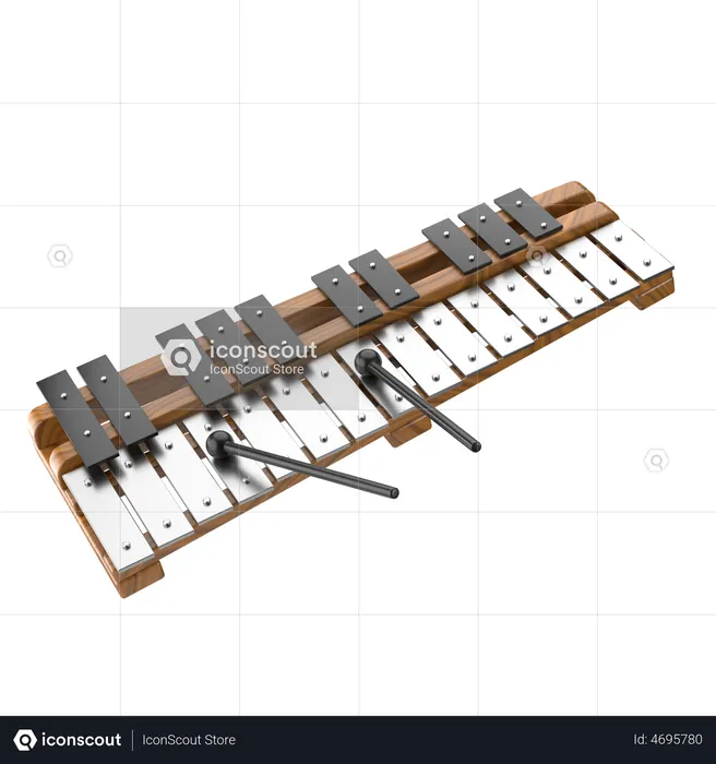 Glockenspiel 3D Icon download in PNG, OBJ or Blend format