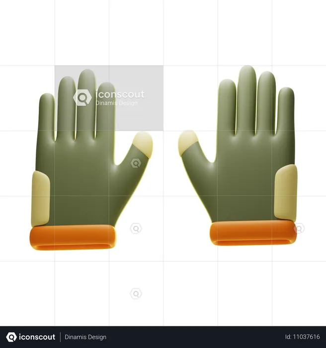 GLOVES  3D Icon