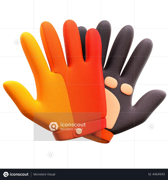 Gloves  3D Illustration