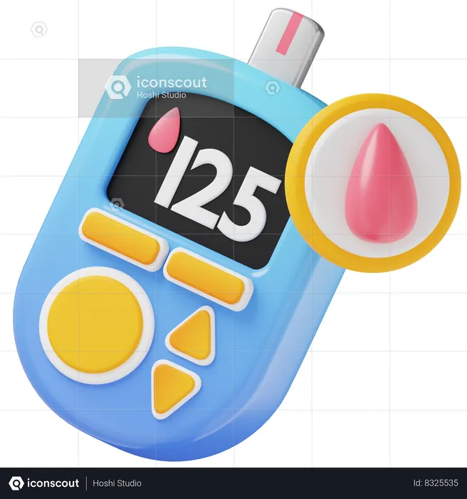 Glucose Meter  3D Icon