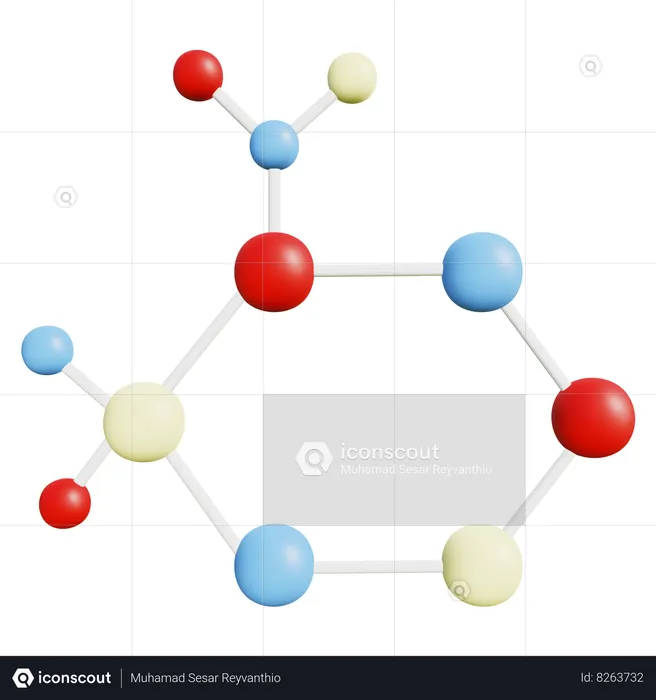 Glucose Molecule  3D Icon