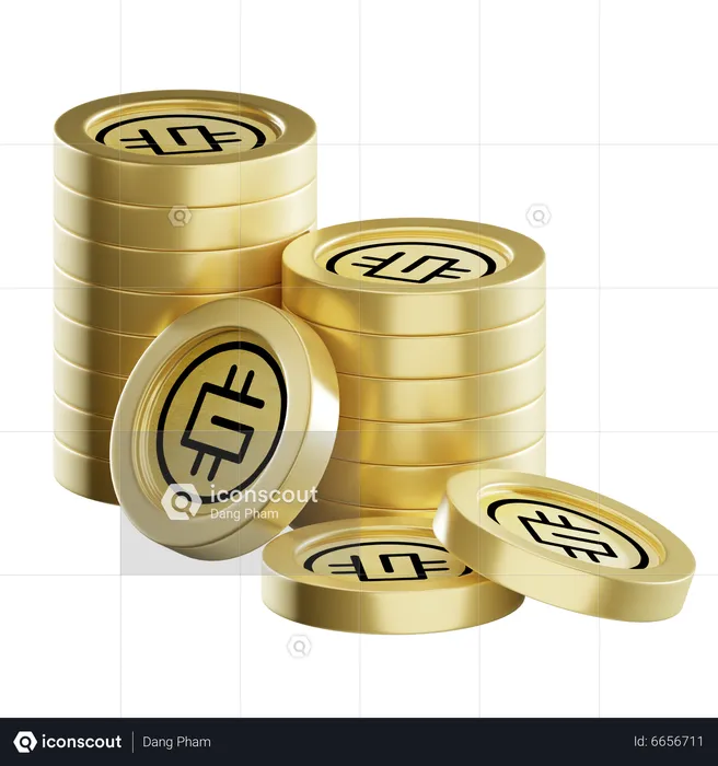 Gmt Coin Stacks  3D Icon