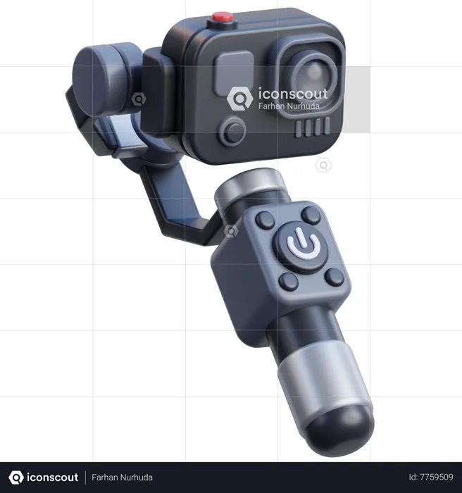 Go Pro With Gimbal  3D Icon