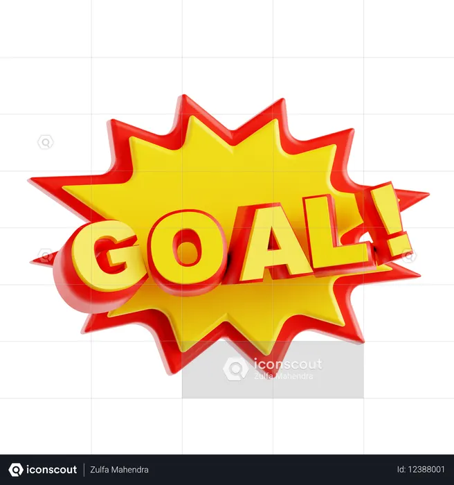 Goal  3D Icon