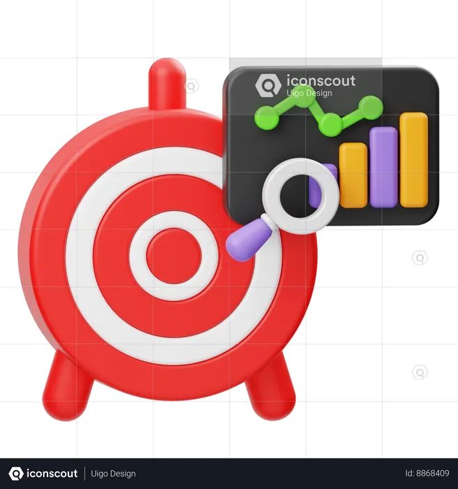 Goal Analysis  3D Icon
