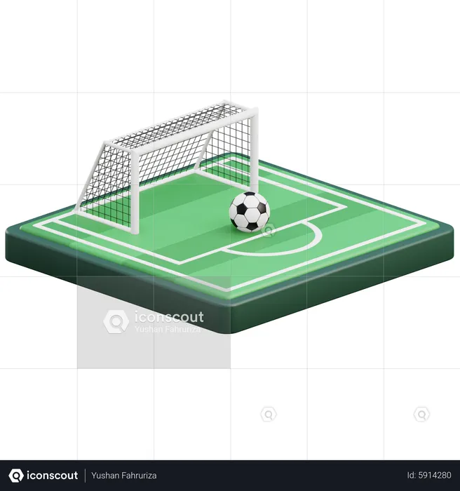 Goal Field  3D Icon