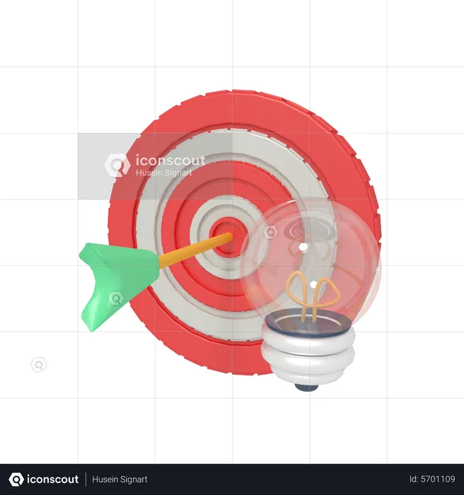 Goal Idea  3D Icon