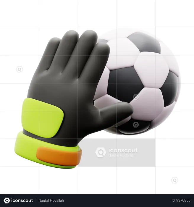 Goal Keeper Ball  3D Icon