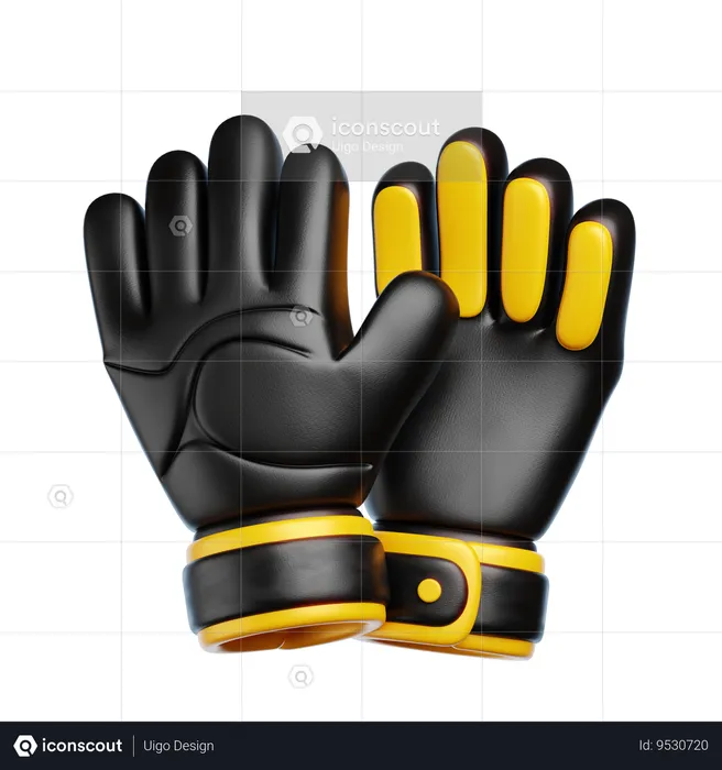 Goalkeeper Gloves  3D Icon