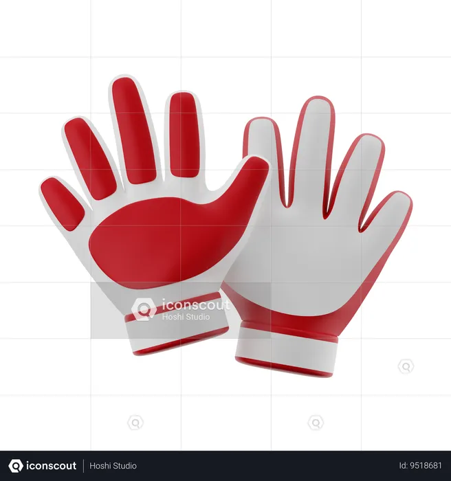 Goalkeeper gloves  3D Icon