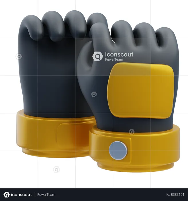 Goalkeeper Gloves  3D Icon