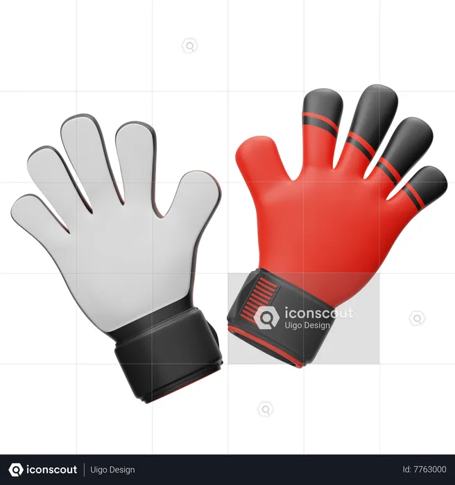 Goalkeeper Gloves  3D Icon