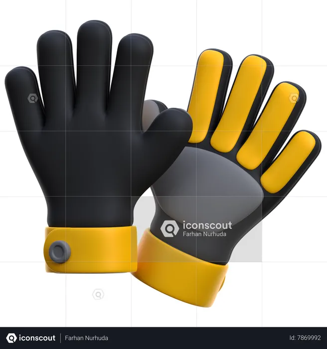 Goalkeeper Gloves  3D Icon