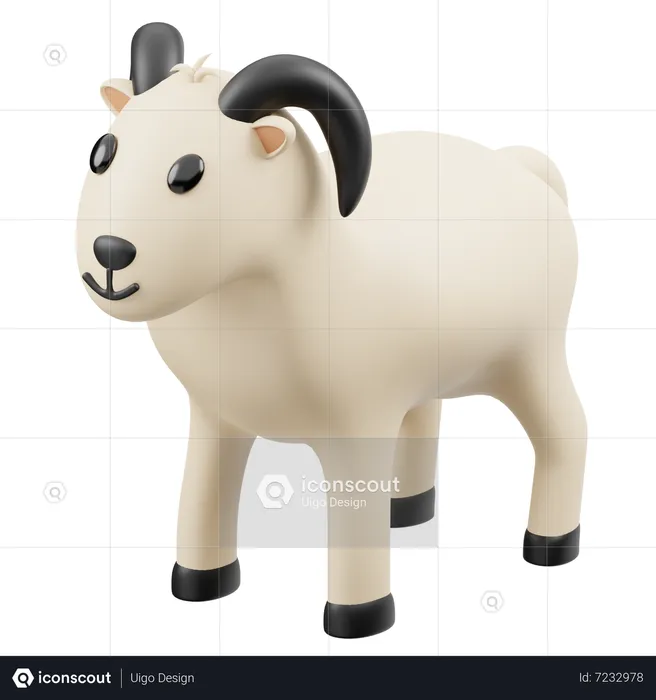 Goat  3D Icon