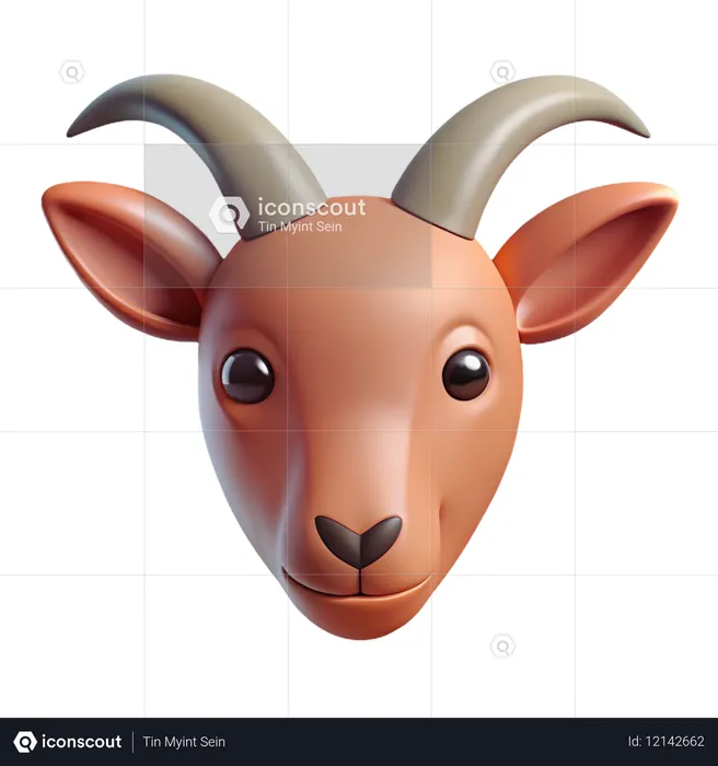 Goat  3D Icon