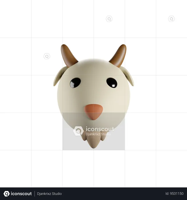 Goat  3D Icon