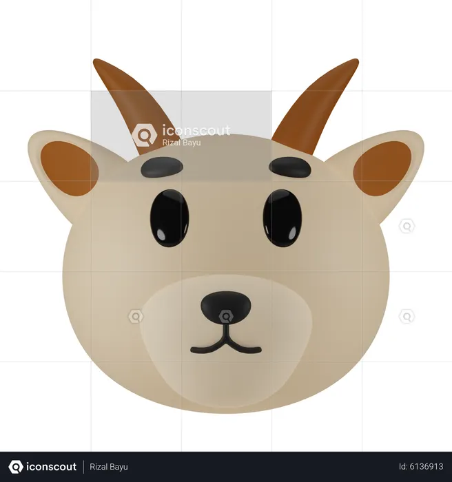 Goat  3D Icon