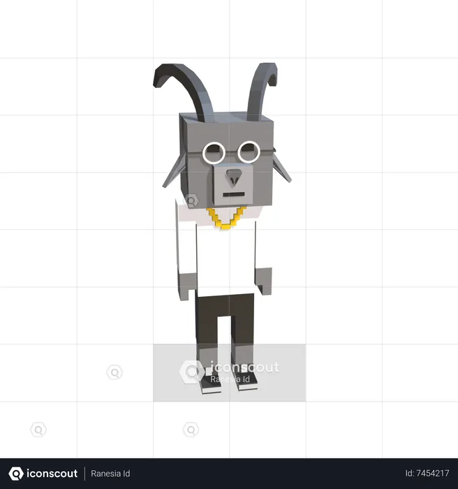 Goat  3D Icon