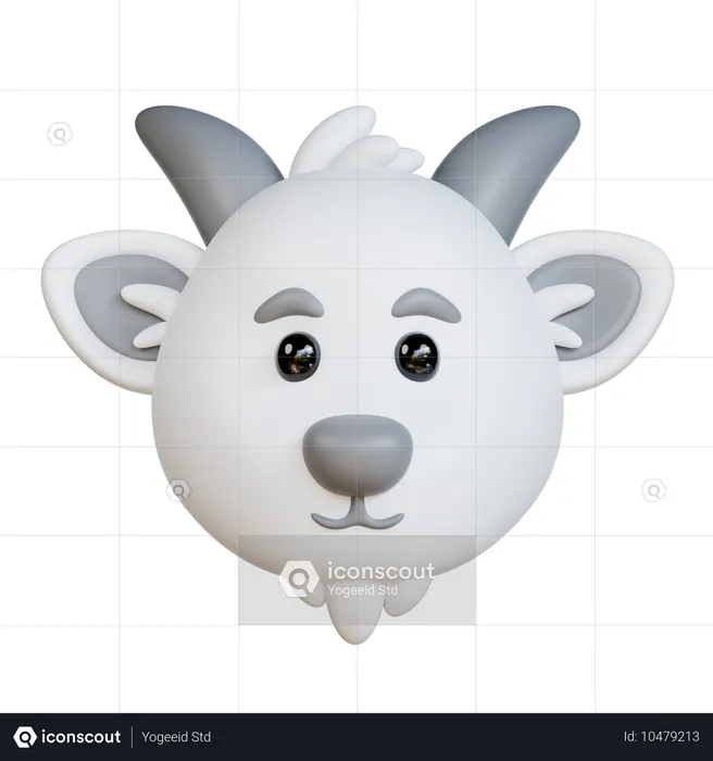 Goat Head  3D Icon