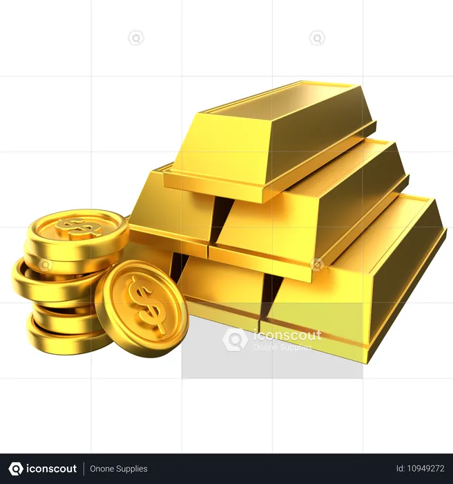 Gold  3D Icon