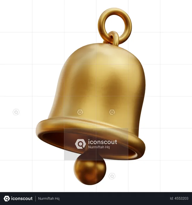 Gold Bell  3D Icon