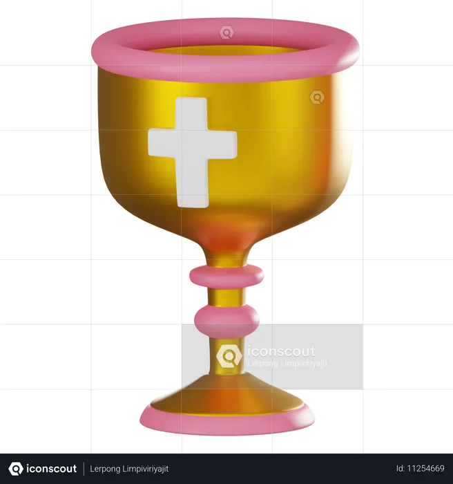 Gold Chalice  3D Icon