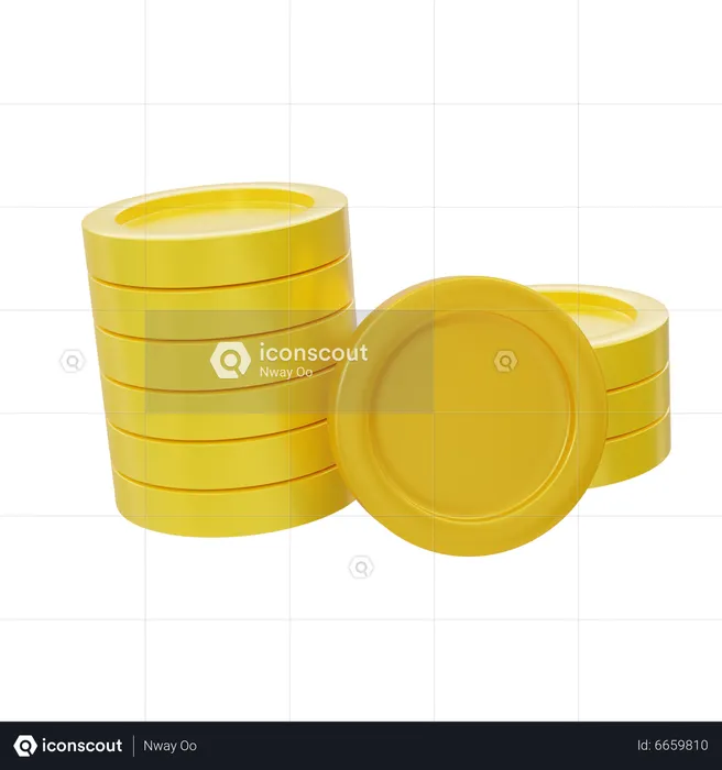 Gold Coin  3D Icon