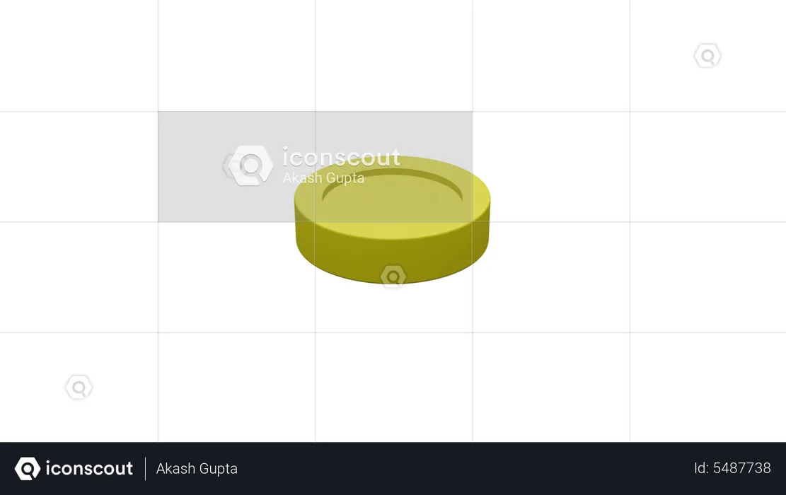 Gold Coin  3D Icon