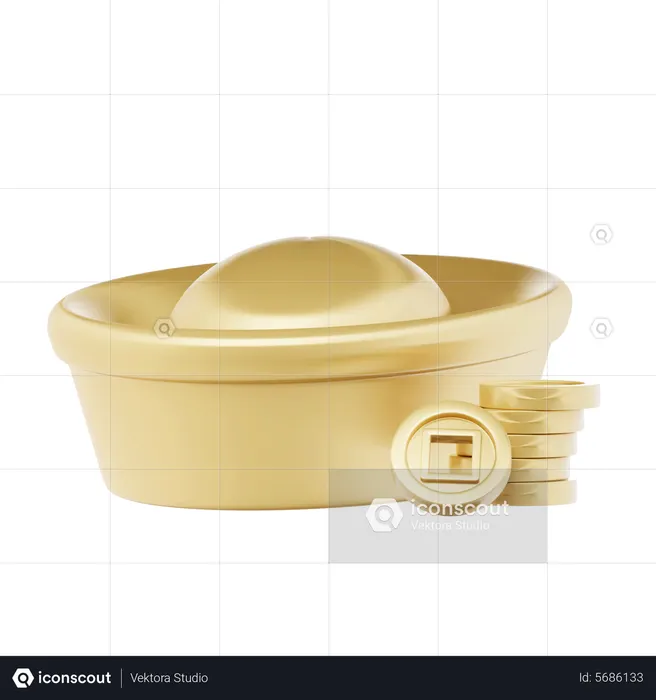 Gold Coin  3D Icon