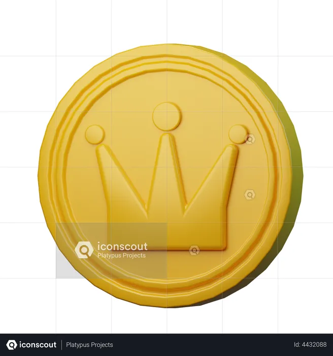 Gold Coin  3D Illustration