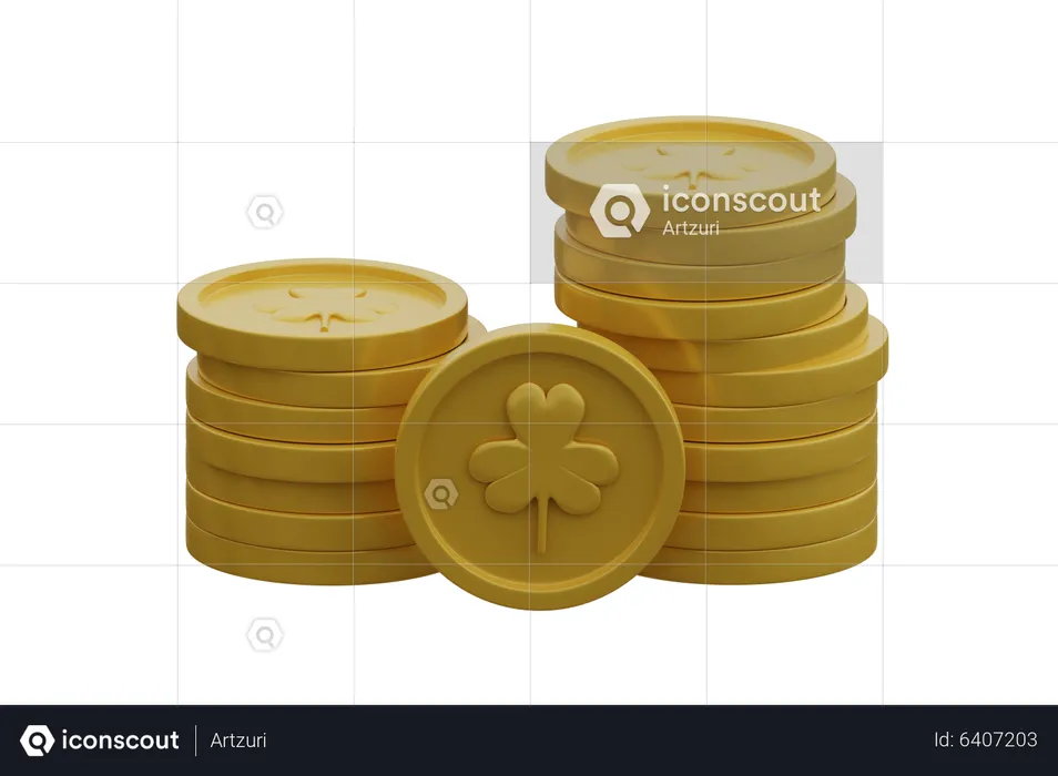 Gold coin  3D Icon