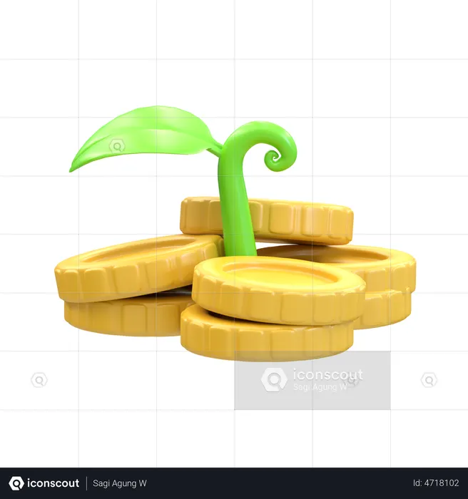 Gold Coins  3D Icon