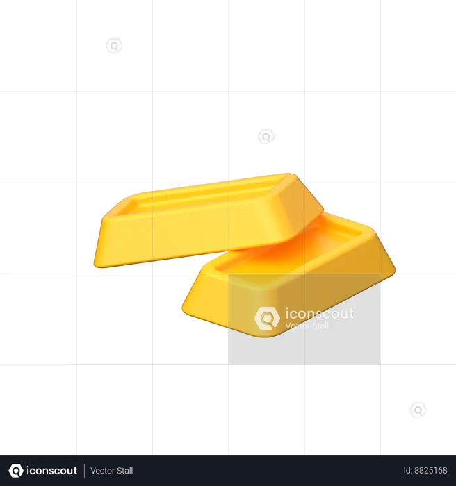 Gold Ingot  3D Icon