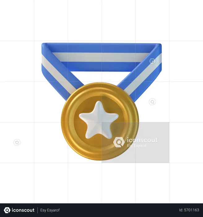 Gold Medal  3D Icon