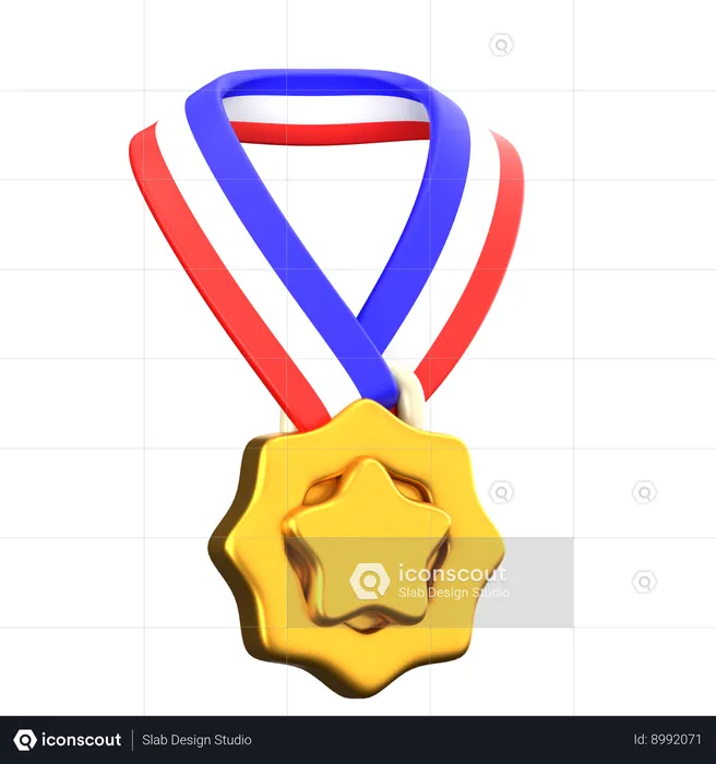 Gold Medal  3D Icon