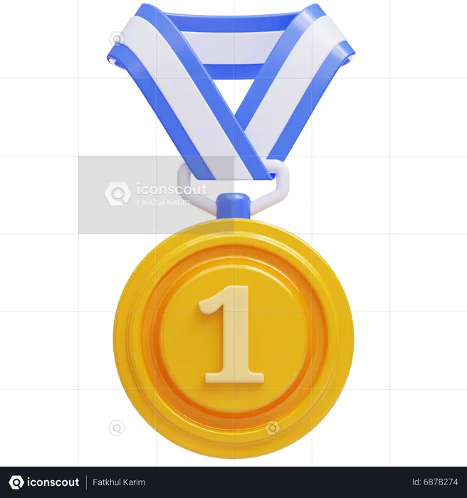Gold Medal Award First Place  Great PowerPoint ClipArt for