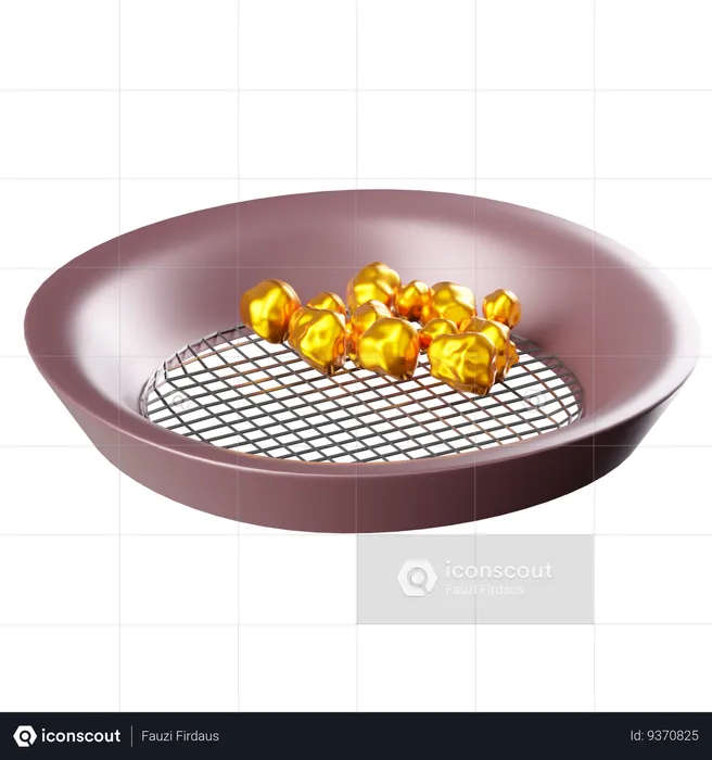 Gold Pan  3D Icon