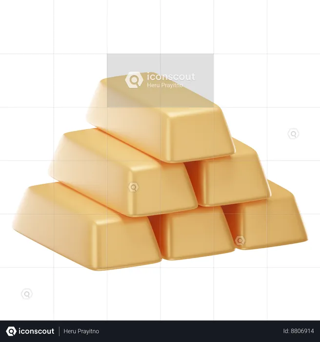 Gold Pile  3D Icon