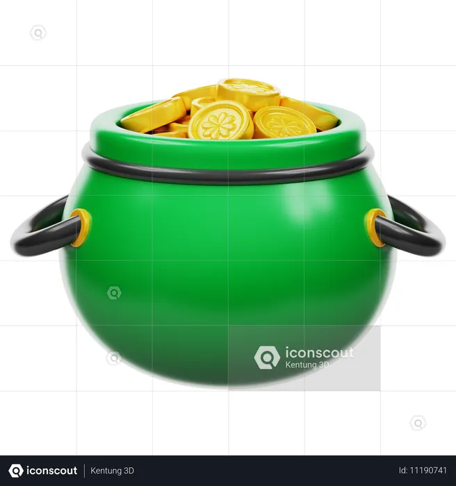 Gold Pot  3D Icon