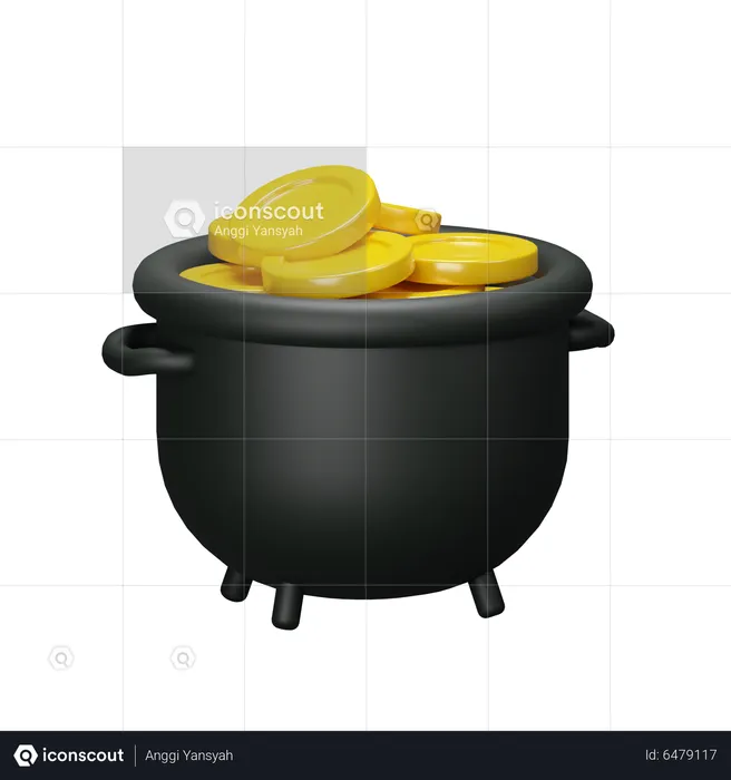 Gold Pot  3D Icon