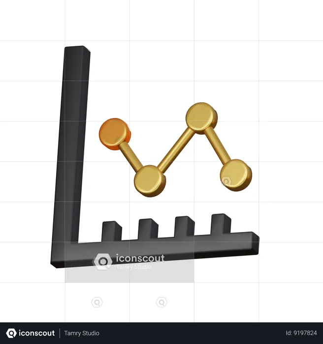 Gold price  3D Icon