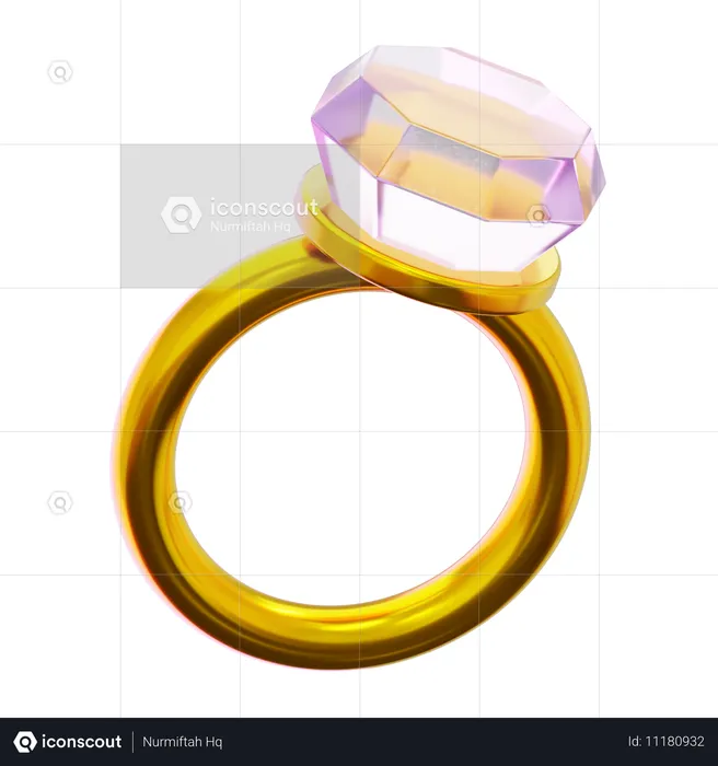 Gold Ring  3D Icon