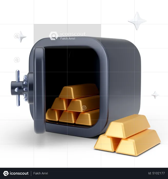 Goldtresor  3D Icon