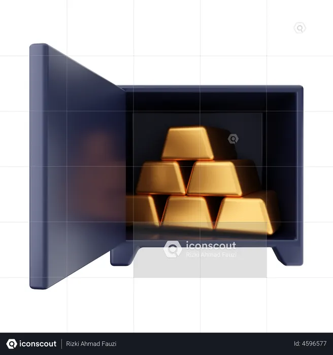 Gold Saving  3D Illustration