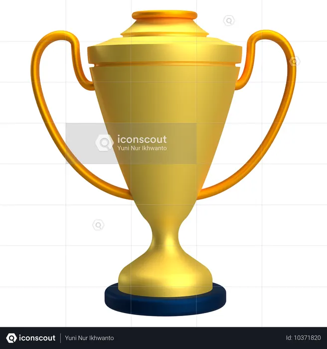 Gold Trophy  3D Icon